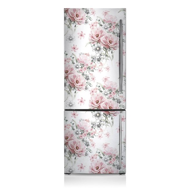 Decoration fridge cover Flowers a delicate pattern