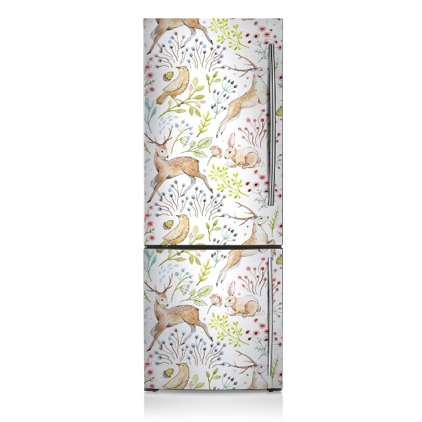 Decoration fridge cover Forest animals