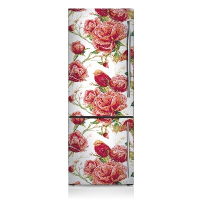 Decoration fridge cover Red birds