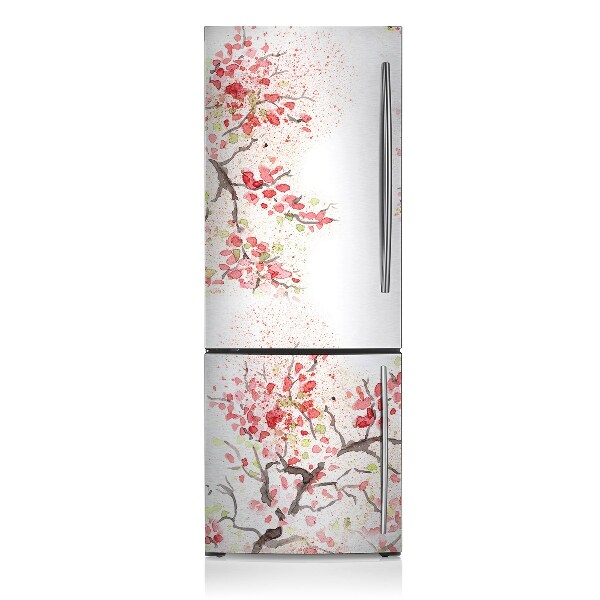 Magnetic fridge cover Cherry blossoms