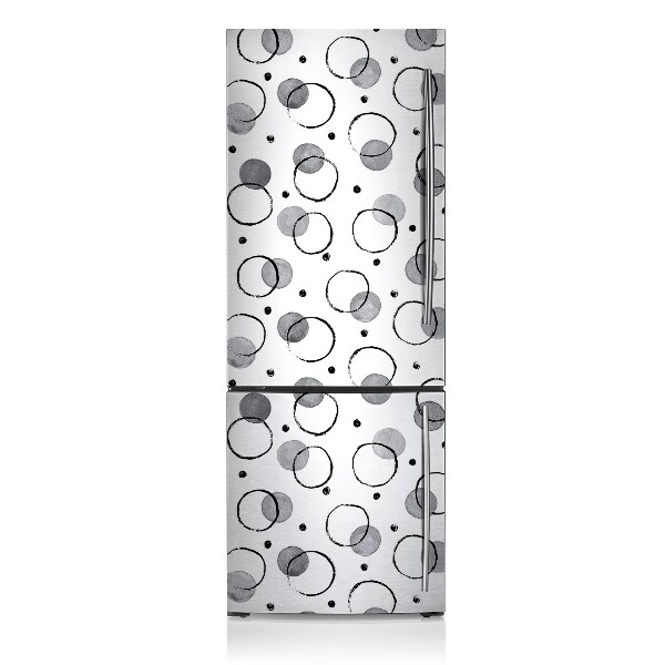 Magnetic fridge cover Inkjet circles