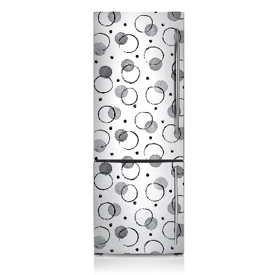 Magnetic fridge cover Inkjet circles