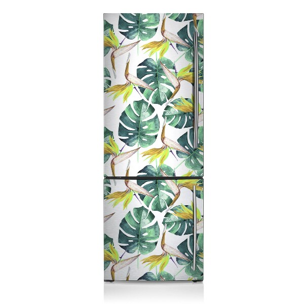 Decoration fridge cover Exotic leaves