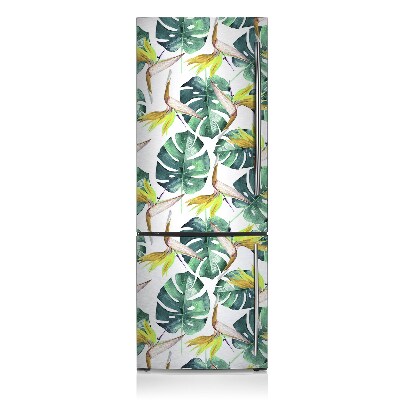 Decoration fridge cover Exotic leaves