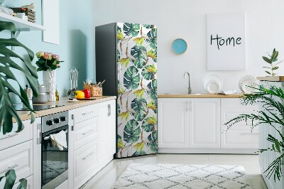 Decoration fridge cover Exotic leaves