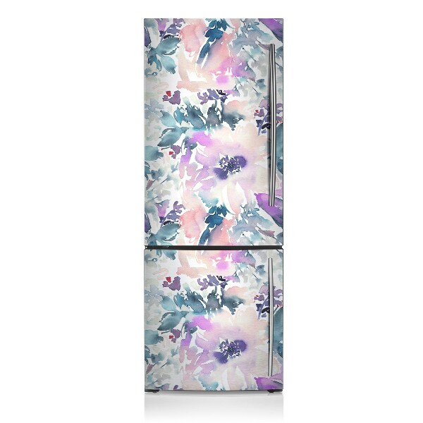 Magnetic fridge cover Garden with flowers