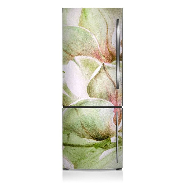 Decoration fridge cover Magnolia flowers