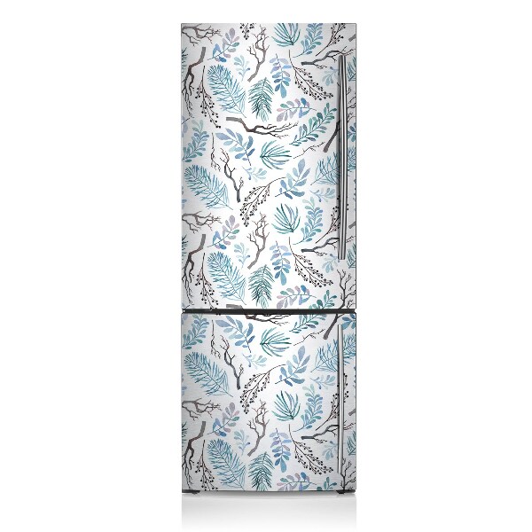 Magnetic fridge cover Leaves and branches