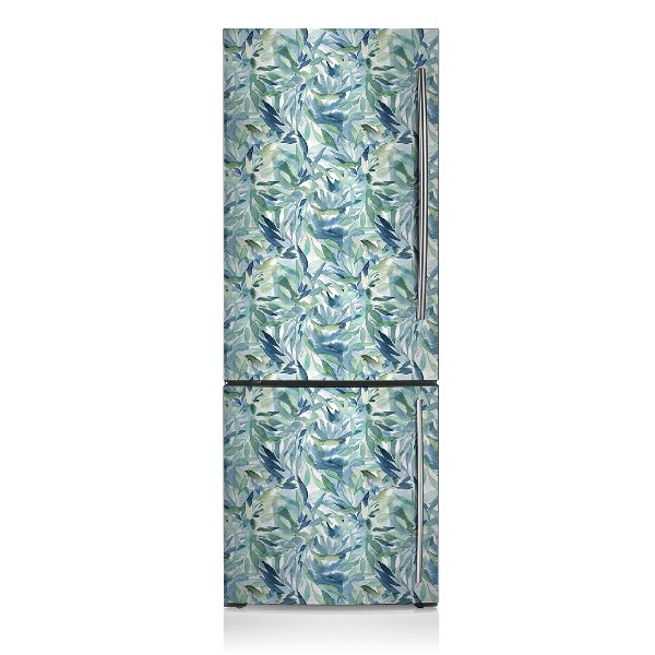 Magnetic fridge cover Pastel leaves