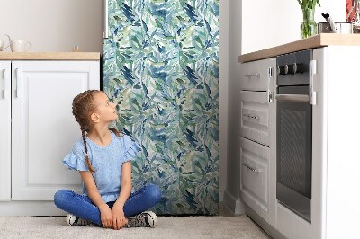 Magnetic fridge cover Pastel leaves