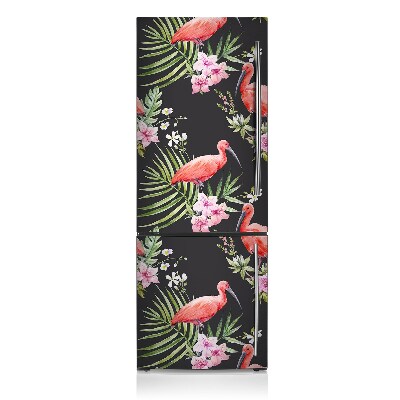 Decoration fridge cover Black flaming