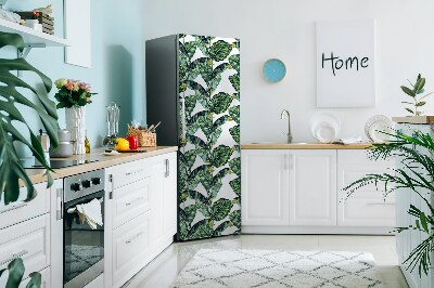 Decoration fridge cover Exotic leaves