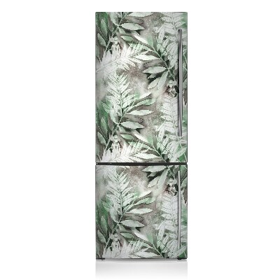 Magnetic fridge cover Tropics leaves