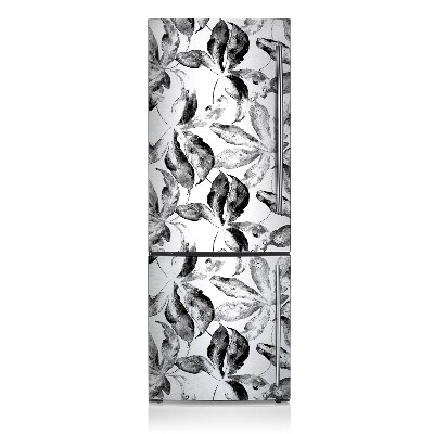 Decoration fridge cover Painted leaves