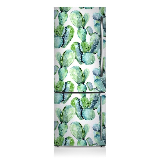 Magnetic fridge cover Cactus watercolor