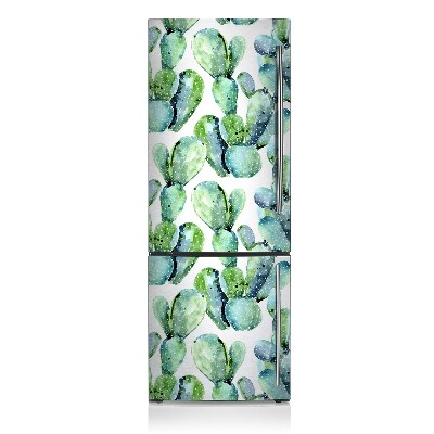 Magnetic fridge cover Cactus watercolor