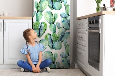 Magnetic fridge cover Cactus watercolor