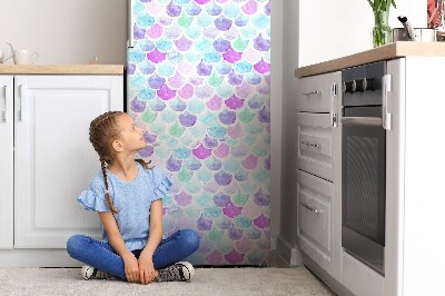 Magnetic fridge cover Colorful drops