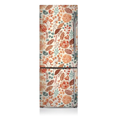 Magnetic fridge cover Artistic flowers