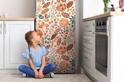 Magnetic fridge cover Artistic flowers