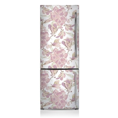 Magnetic fridge cover Hibiscus pink