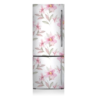 Magnetic fridge cover Pink flowers