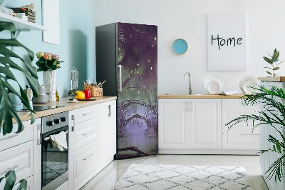 Decoration fridge cover Dark forest