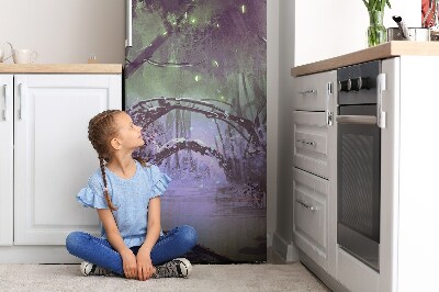 Decoration fridge cover Dark forest