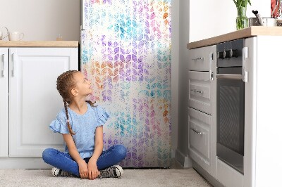 Decoration fridge cover Brocade leaf