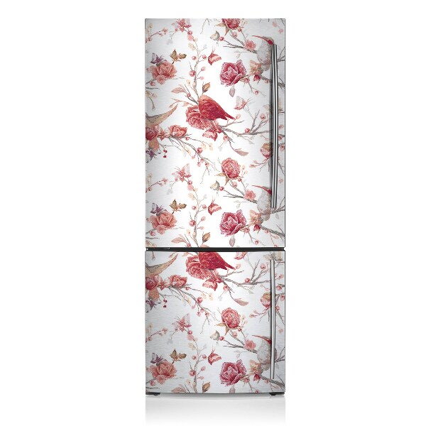 Decoration fridge cover Red birds