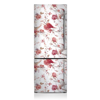 Decoration fridge cover Red birds