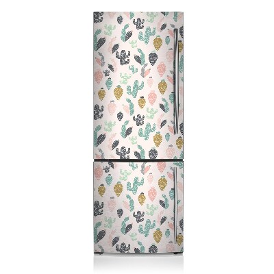 Decoration fridge cover Colorful cacti