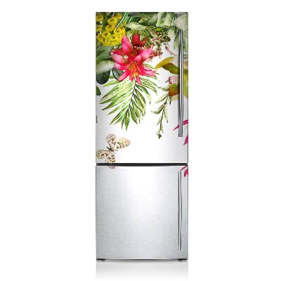 Decoration fridge cover Tropical plants