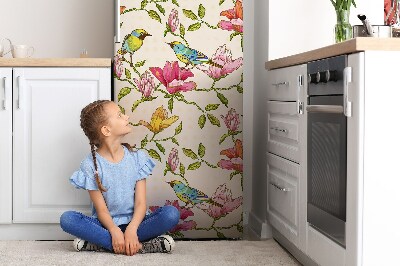 Decoration fridge cover Flowers and birds