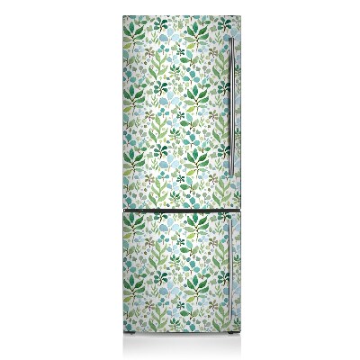 Decoration fridge cover Green leaves