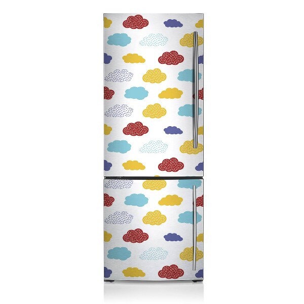 Decoration fridge cover Colorful clouds