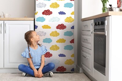 Decoration fridge cover Colorful clouds