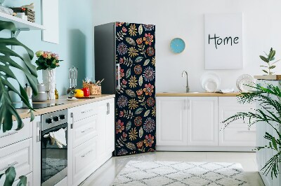 Magnetic fridge cover Colorful flowers