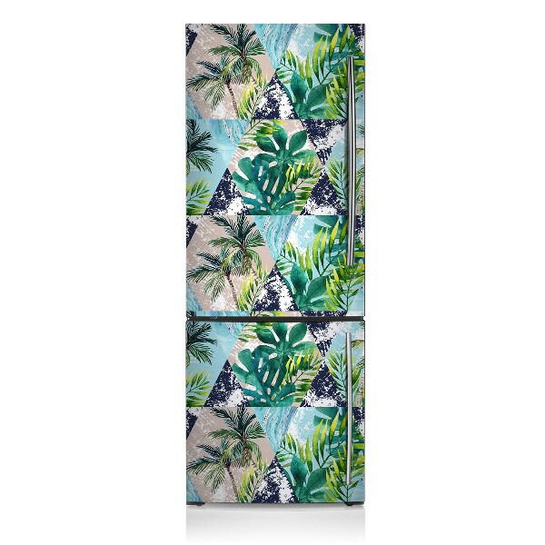 Decoration fridge cover Tropical mosaic