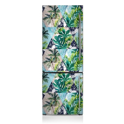 Decoration fridge cover Tropical mosaic