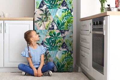 Decoration fridge cover Tropical mosaic