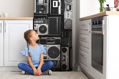 Magnetic fridge cover Old boom box