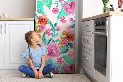 Magnetic fridge cover Beautiful flora