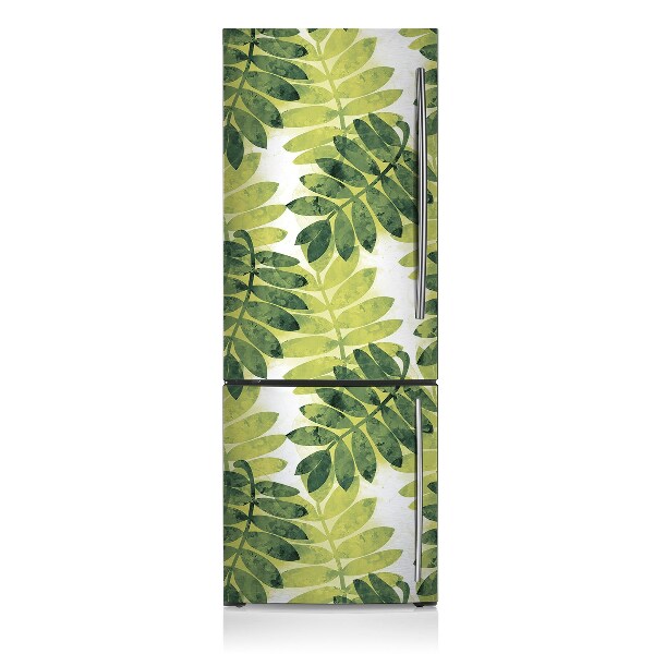 Magnetic fridge cover Green fern leaves