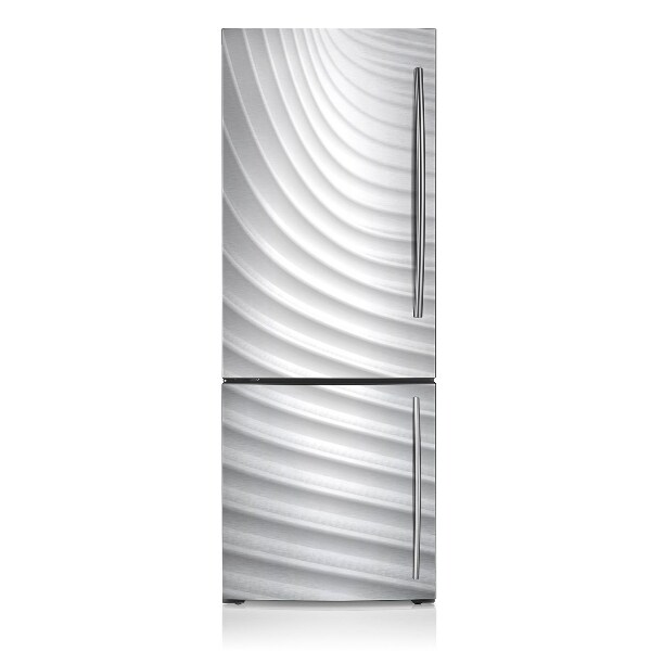 Magnetic fridge cover White grooves