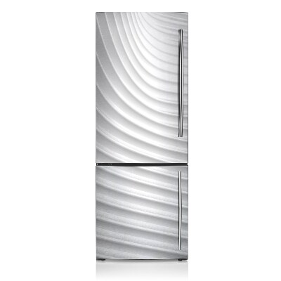 Magnetic fridge cover White grooves