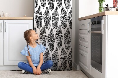 Magnetic fridge cover Designs in leaves