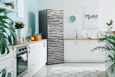 Decoration fridge cover Black lines