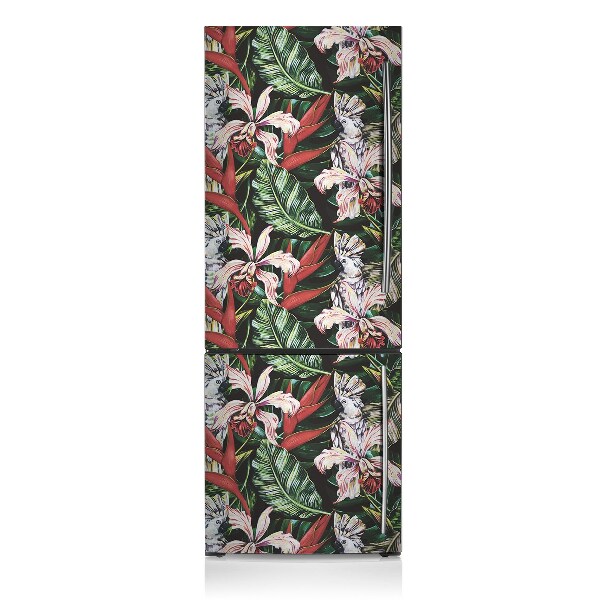 Magnetic fridge cover Tropical parrot