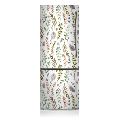 Decoration fridge cover Colorful leaves